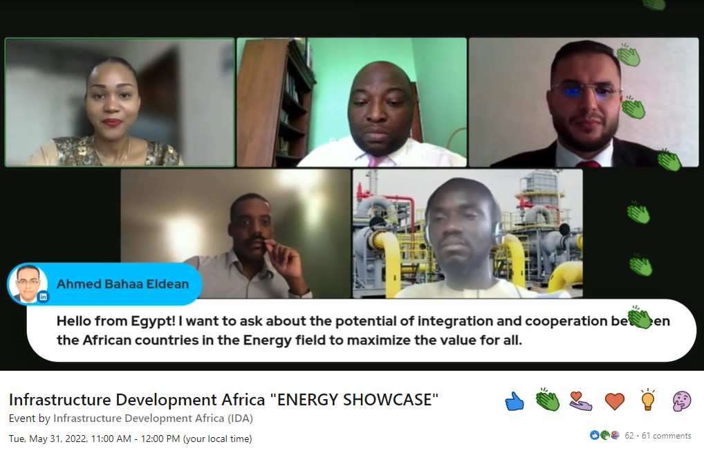 Infrastructure Development Africa “ENERGY SHOWCASE” gathered more than 500 oil and gas experts on LinkedIn Live